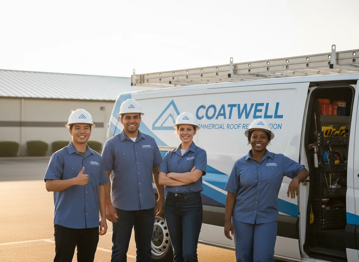 Commercial roof coating company in Stowell, TX